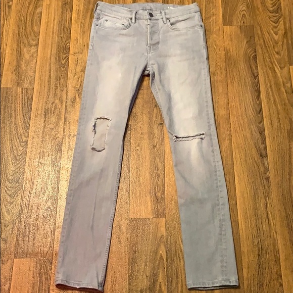 All Saints Other - All Saints cigarette button fly distressed jeans